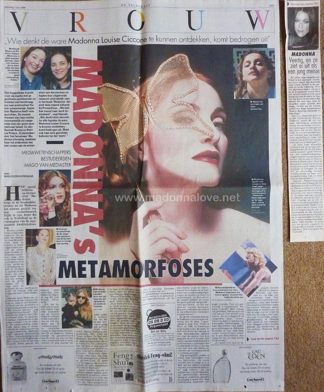 1999 - May - Telegraaf - Holland - Madonna's metamorfoses