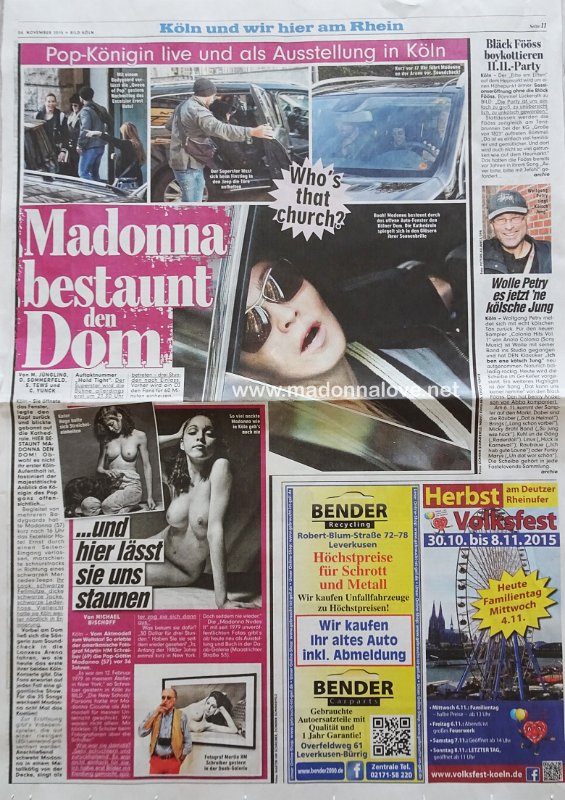 2015 - November - Bild - Germany - Madonna bestaunt den dom