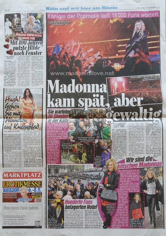 2015 - November - Bild - Germany - Madonna kam spat aber gewaltig