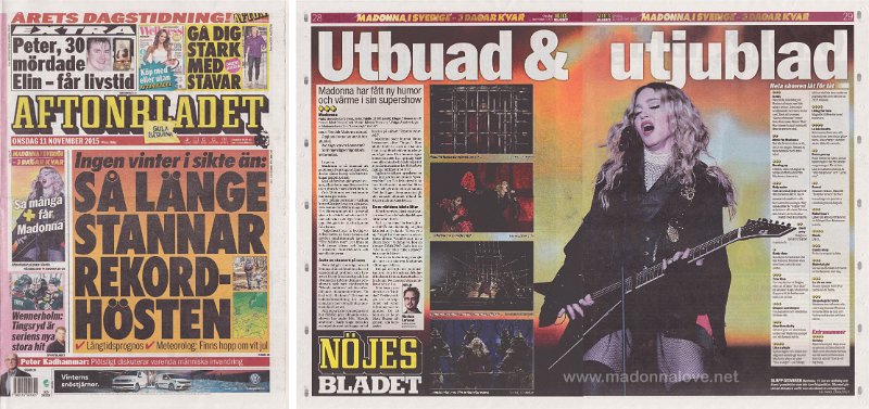 2015 - November - Nojes bladet - Sweden - Utbuad & utjublad