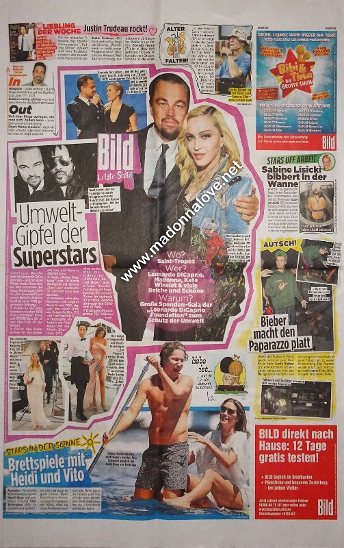 2017 - July - Bild - Germany - Umwelt-Gipfel der superstars