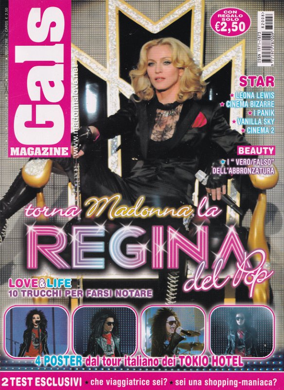 Gals magazine August 2008 - Italy