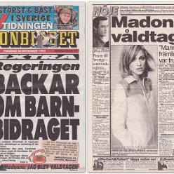 1995 - November - Aftonbladet - Sweden - Madonna valdtagen