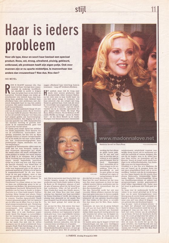 2000 - August - Het Parool - Holland - Haar is ieders probleem