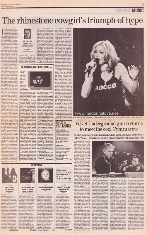 2000 - December - The independent on Sunday - UK - The rhinestone cowgirl's triumph of hype