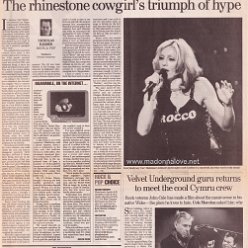 2000 - December - The independent on Sunday - UK - The rhinestone cowgirl's triumph of hype