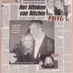 2001 - January - Telegraaf - Holland - Madonna's geheimen deel 2 - Het litteken van Ritchie