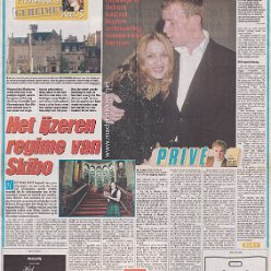 2001 - January - Telegraaf - Holland - Madonna's geheimen deel 3 - Het ijzeren regime van Skibo