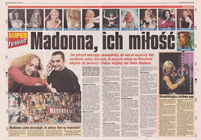2002 - February - Super Express - Poland - Madonna ich mitosc