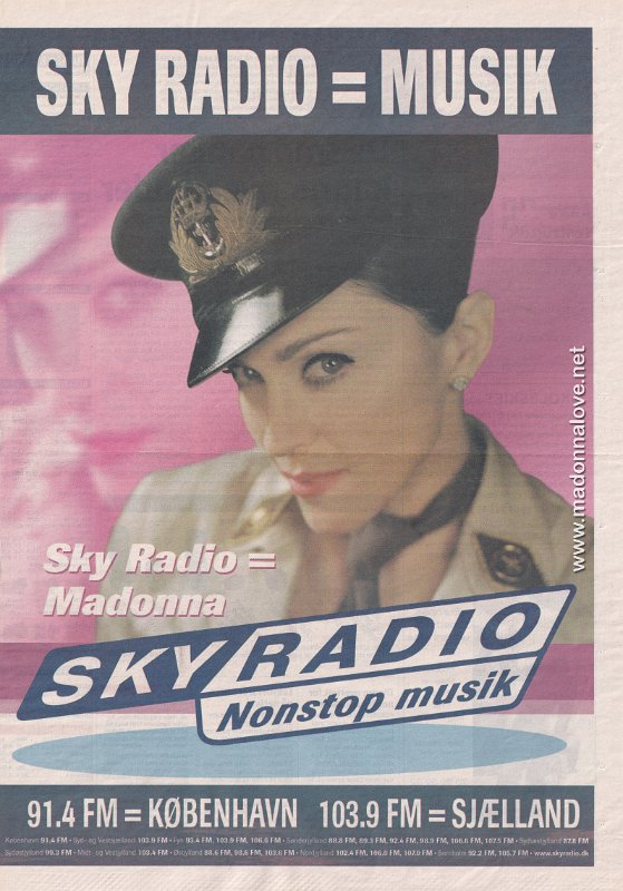 2003 - August - MetroXpress - Denmark - Sky Radio = Madonna