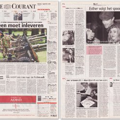 2004 - September - Haagsche Courant - Holland - Esther volgt het spoor van Kabbala