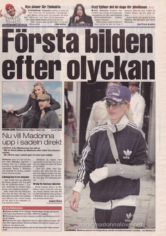2005 - August - Expressen - Sweden - Forsta bilden efter olyckan