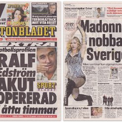 2005 - November - Aftonbladet - Sweden - Madonna nobbar Sverige