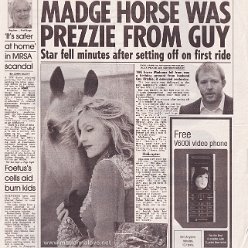 2005 - August - The Sun - UK - Madge horse was prezzie from Guy