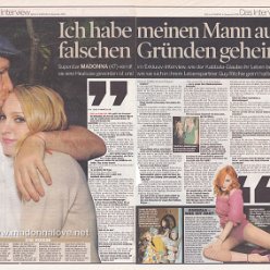 2005 - November - Bild am Sonntag - Germany - Ich habe meinen mann aus den falschen grunden geheiratet