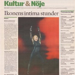 2006 - August - Kristianstadsbladet - Sweden - Ikonens intima stunder