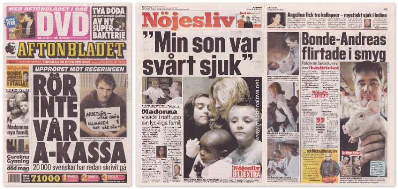 2006 - October - Aftonbladet - Sweden - Min son var svart sjuk