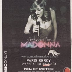 2006 - August - Metro - France - NRJ et Metro t'offrent te place (Confessions tour advertisement)