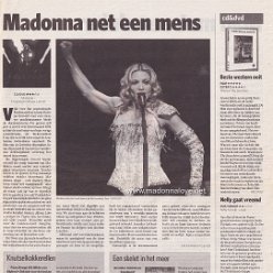 2006 - July - Algemeen Dagblad - Holland - Madonna net een mens