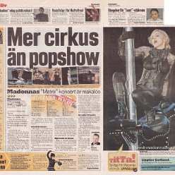 2006 - May - Aftonbladet - Sweden - Mer cirkus an popshow