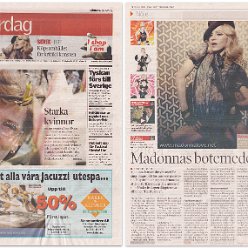 2008 - April - Kristianstadsbladet - Sweden - Madonnas botemedel