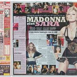 2008 - August - Telegraaf - Holland - Madonna ziet Sara
