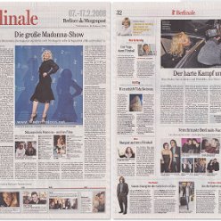 2008 - February - Berliner Morgenpost - Germany - Die grosse Madonna-show