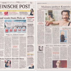 2008 - February - Rheinische Post - Germany - Madonna probiert Komodie