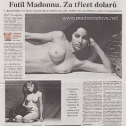 2008 - September - DNES - Czech Republic - Fotil Madonnu. Za tricet dolaru