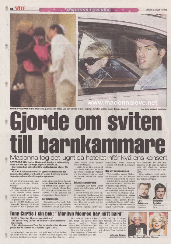 2009 - August - Expressen - Sweden - Allt om Madonna (part 2) - Gjorde om sviten till barnkammare