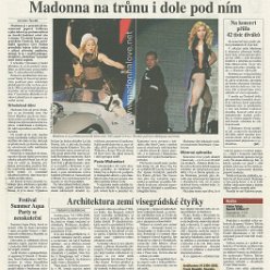 2009 - August - Pravo - Czech Republic - Madonna na trunu i dole pod nim