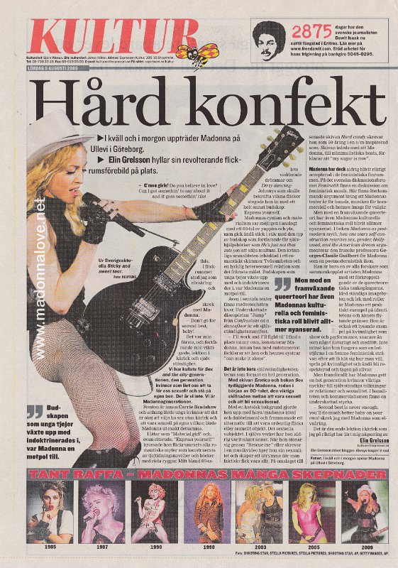 2009 - August - Expressen - Sweden - Allt om Madonna (part 4) - Hard konfekt