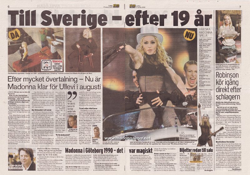 2009 - January - Nojes bladet - Sweden - Till sverige-efter 19 ar