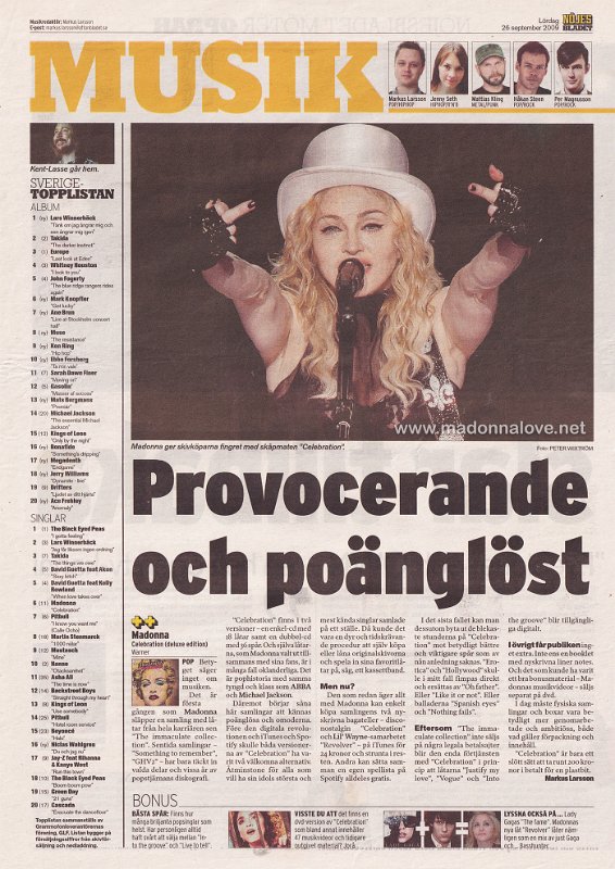 2009 - September - Nojes Bladet - Sweden - Provocerande och poanglost