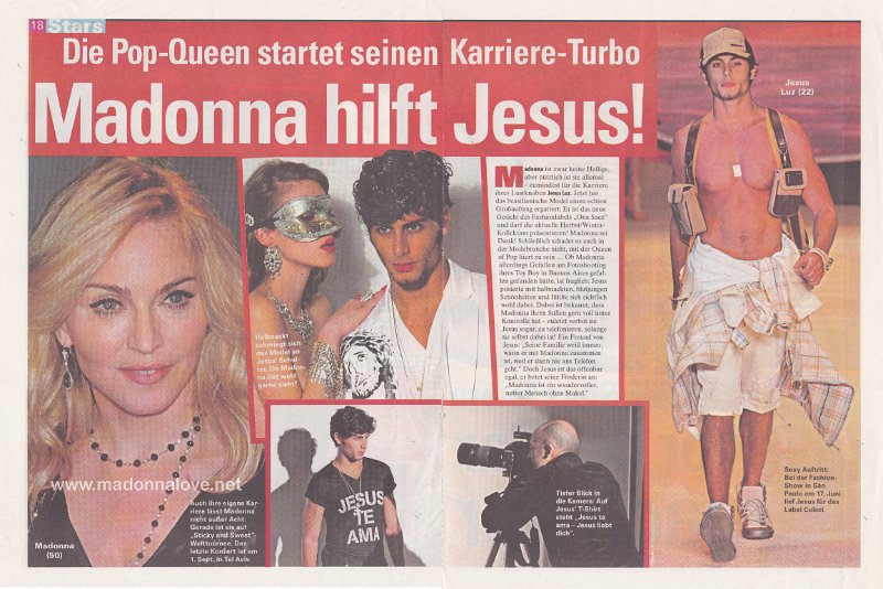 2009 - Unknown month - Unknown newspaper - Germany - Madonna hilft Jesus!