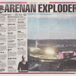 2009 - August - Expressen - Sweden - Arenan exploderar