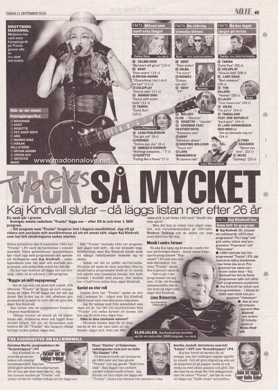 2009 - September - Expressen - Sweden - Tack sa mycket