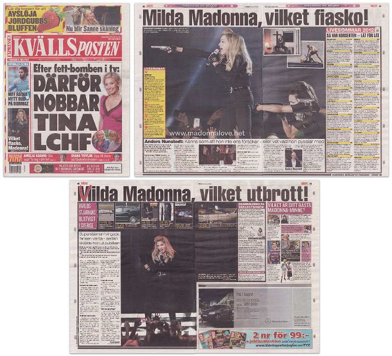 2012 - July - Kvalls posten - Sweden - Milda Madonna, vilket fiasko!