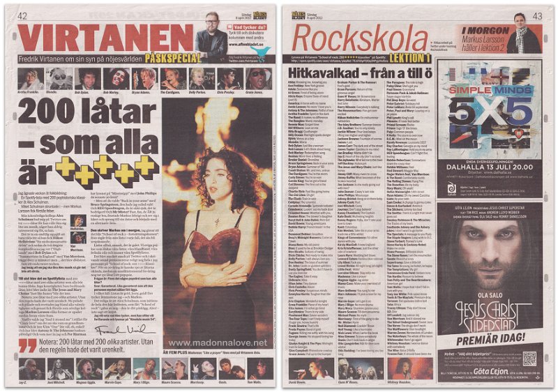 2012 - April - Nojes Bladet - Sweden - Besoket - 200 latar - som alla ar