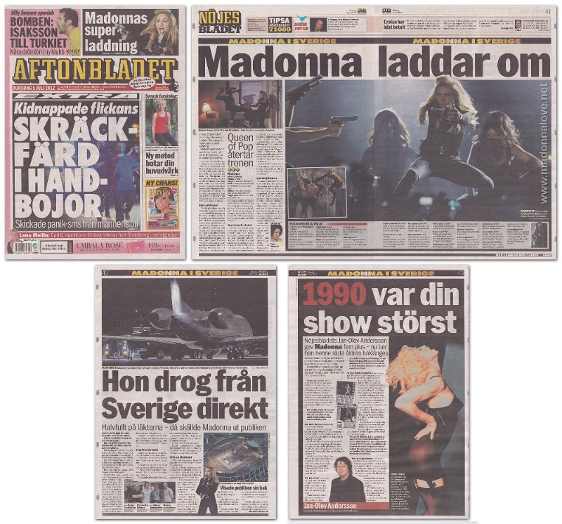 2012 - July - Aftonbladet - Sweden - Madonna laddar om