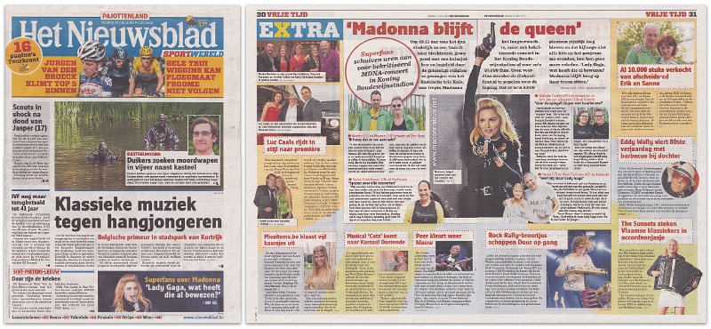 2012 - July - Het Nieuwsblad - Belgium - Madonna blijft de Queen-wm