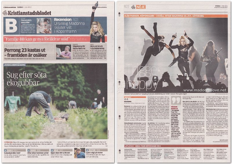 2012 - July - Kristianstadsbladet - Sweden - Trigger happy
