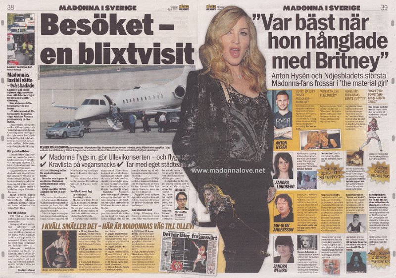 2012 - July - Nojes Bladet - Sweden - Besoket - en blixtvisit