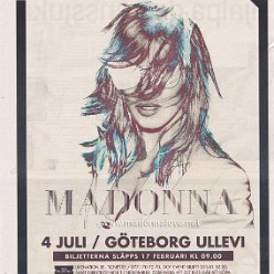 2012 - February - Expressen - Sweden - MDNA Tour Göteborg Ullevi advertisement