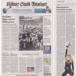 2012 - July - Kolner Stadt-Anzeiger - Germany - Herrschen und bewundert werden