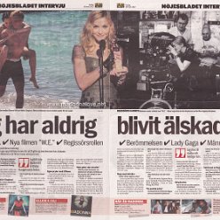 2012 - March - Nojes Bladet - Sweden - Jag har aldrig blivit alskad sa
