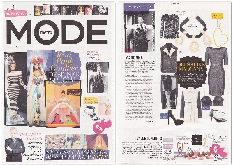 2013 - February - Metro - Holland - Dress like Madonna