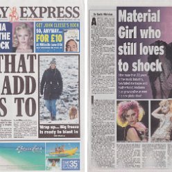2014 - December - Daily Express - UK - Material girl who still loves to shock