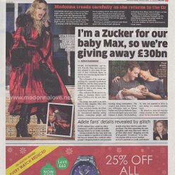 2015 - December - Metro - UK - Madonna treads carefully as she returns to the O2