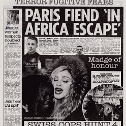 2015 - December - The Sun - UK - Madge of honour (black & white print)